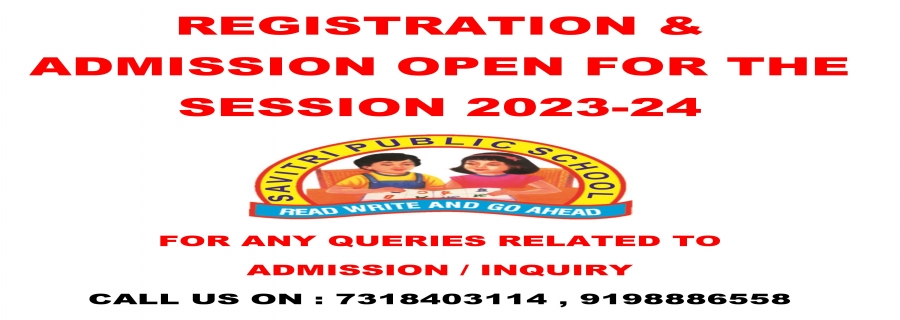 REGISTRATION & ADMISSION OPEN FOR THE SESSION 2023-24